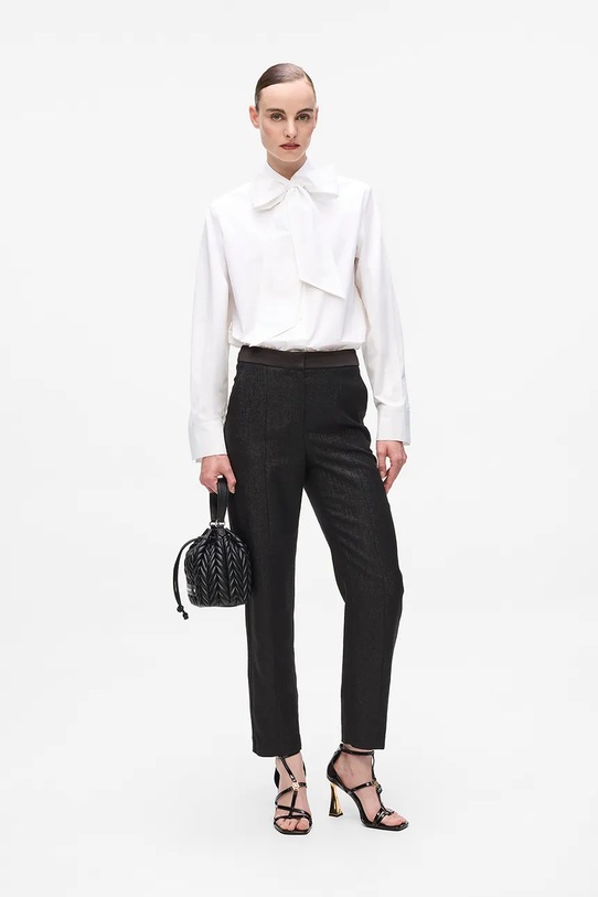 Ρούχα Βαμβακερό πουκάμισο Karl Lagerfeld A4W11009 λευκό