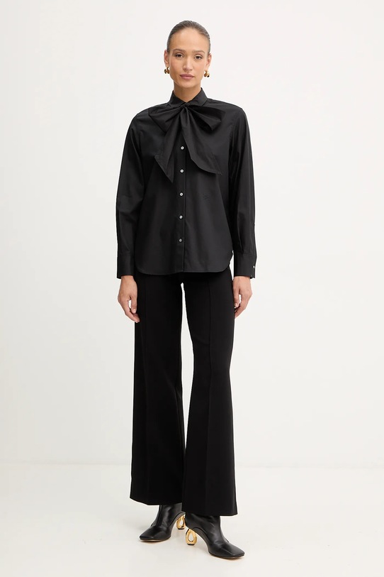Karl Lagerfeld koszula bawełniana A4W11009 czarny AW25