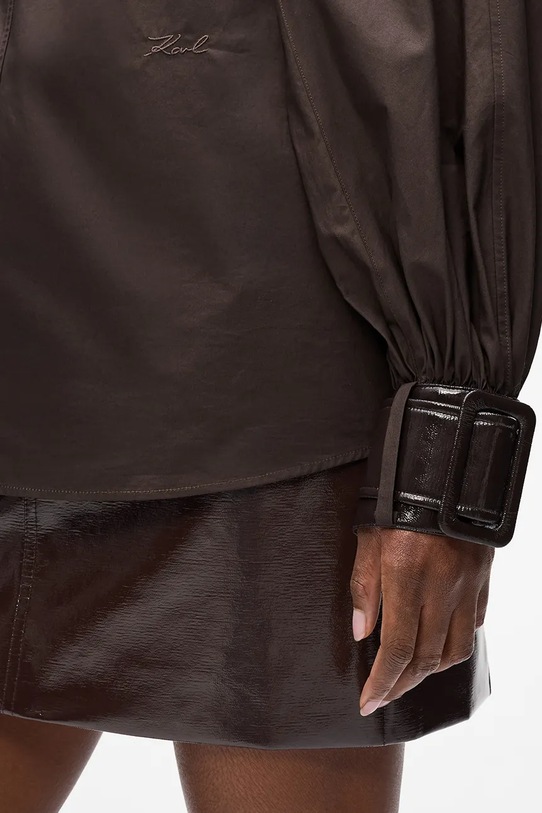 Odzież Karl Lagerfeld bluzka A4W11013 brązowy