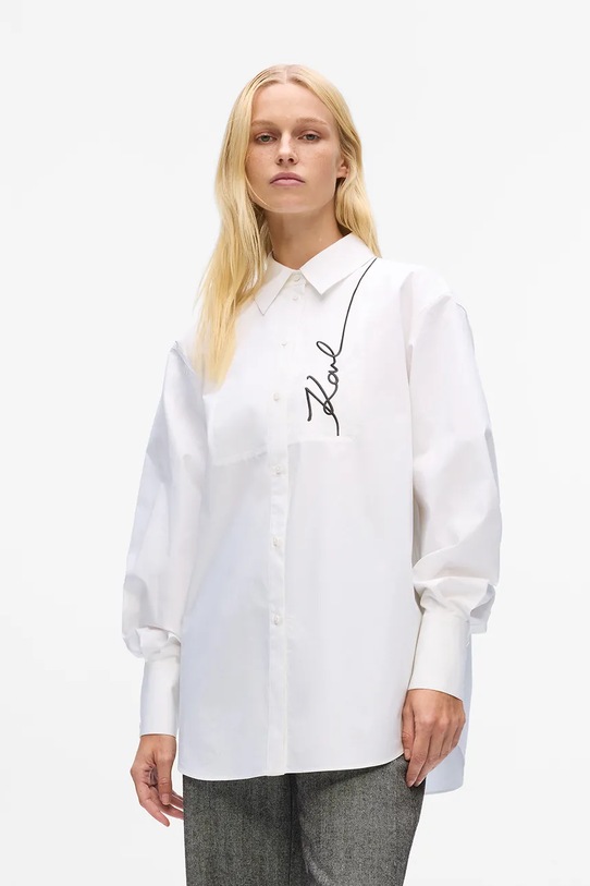 Karl Lagerfeld koszula klasyczny biały A4W11014