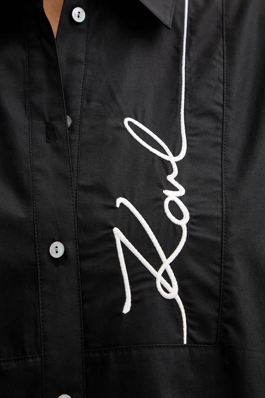 Karl Lagerfeld cămașă A4W11014 negru