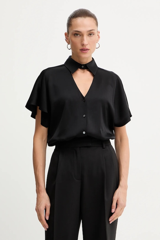 Karl Lagerfeld koszula klasyczny czarny A4W11040