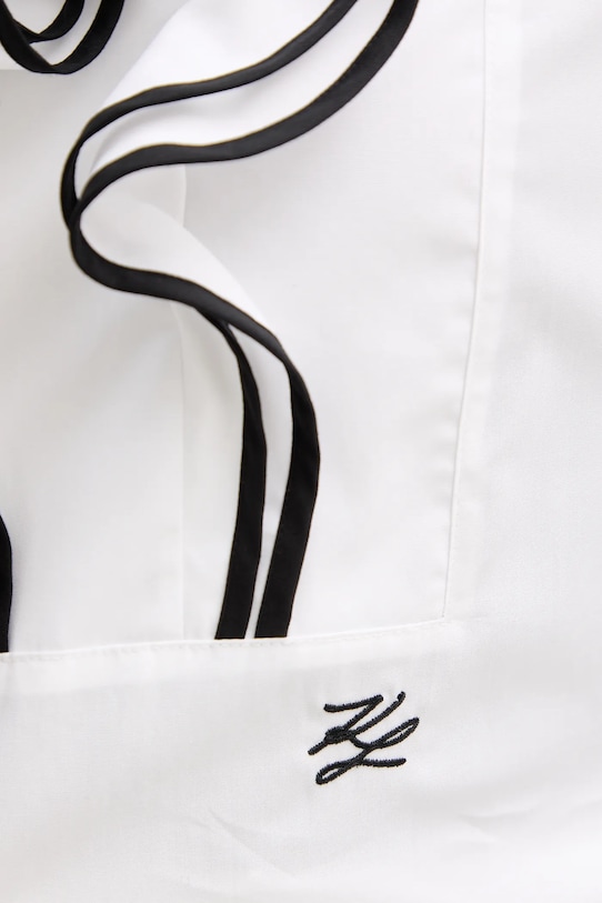 Karl Lagerfeld cămașă din bumbac A4W11015 alb