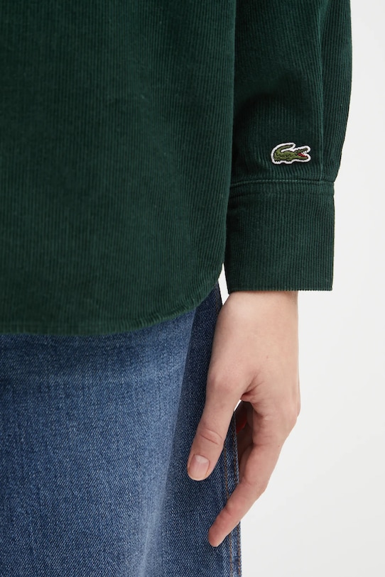 Lacoste koszula sztruksowa zielony CF5336