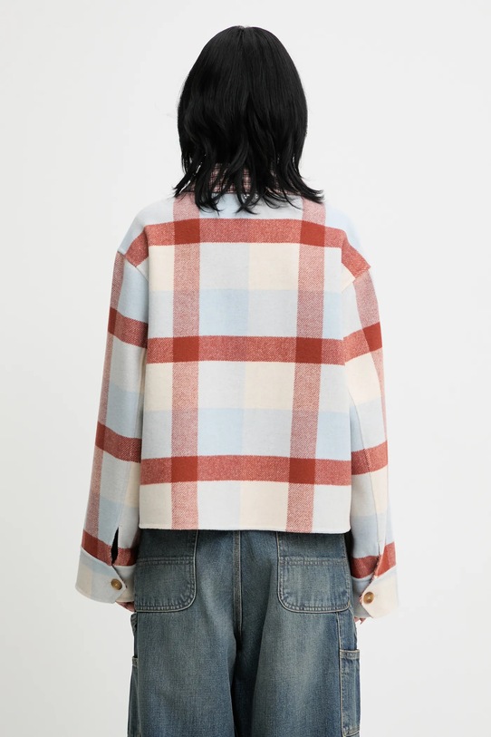 Oblečenie Košeľa s prímesou vlny Barbour Robyn Overshirt LOS0072MI11 modrá