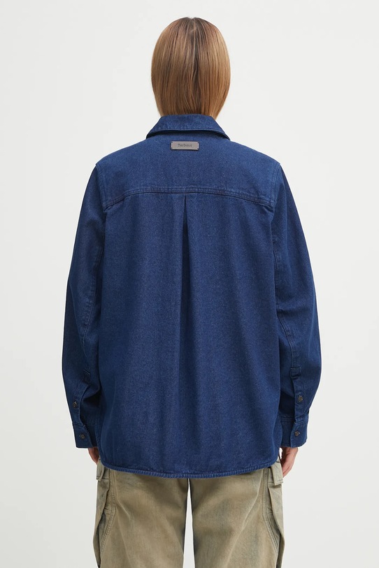 Îmbrăcăminte Barbour cămașă cu mătase Arla Denim Overshirt LOS0078IN12 bleumarin