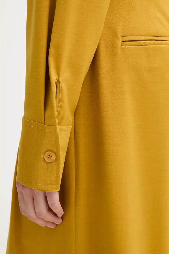 Μάλλινο πουκάμισο ISABELLE BLANCHE IS25FW.C037.T002 κίτρινο