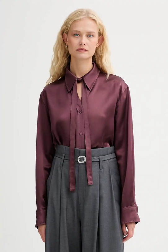 ISABELLE BLANCHE koszula klasyczny bordowy IS25FW.C059.T008