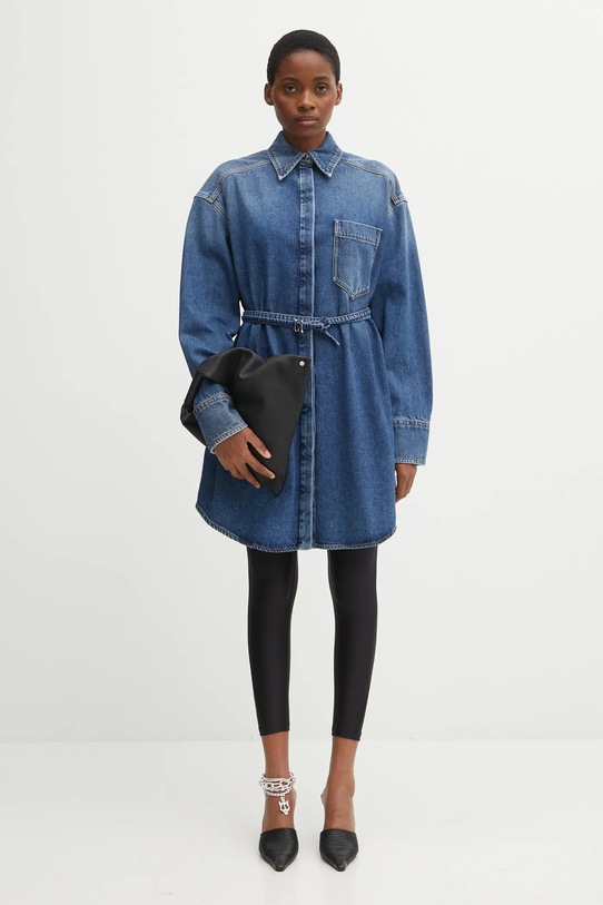 Bavlnená košeľa Sportmax ERIDANI 2522196015600 modrá