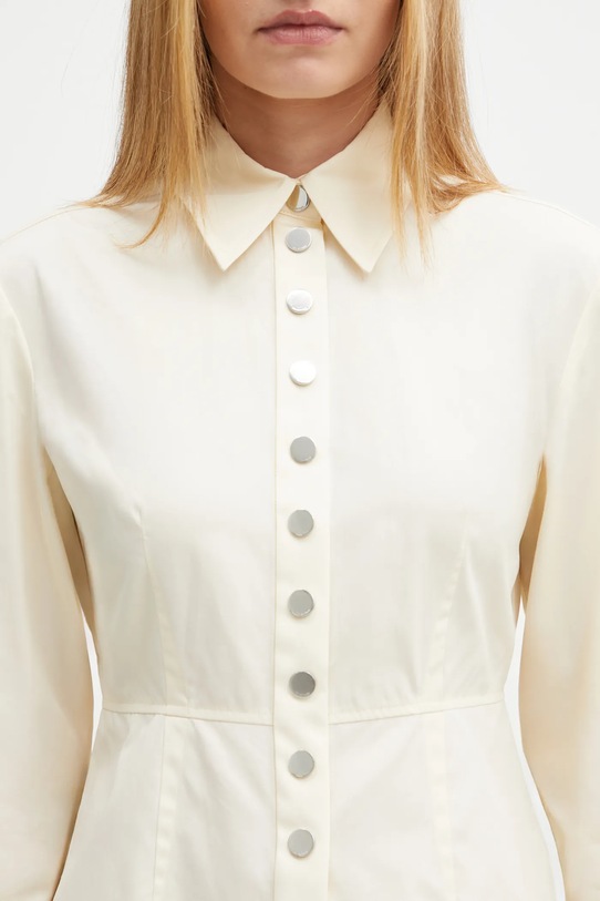 Sportmax koszula bawełniana AZOTO beżowy 2522196071600