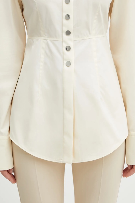 Sportmax koszula bawełniana AZOTO 2522196071600 beżowy