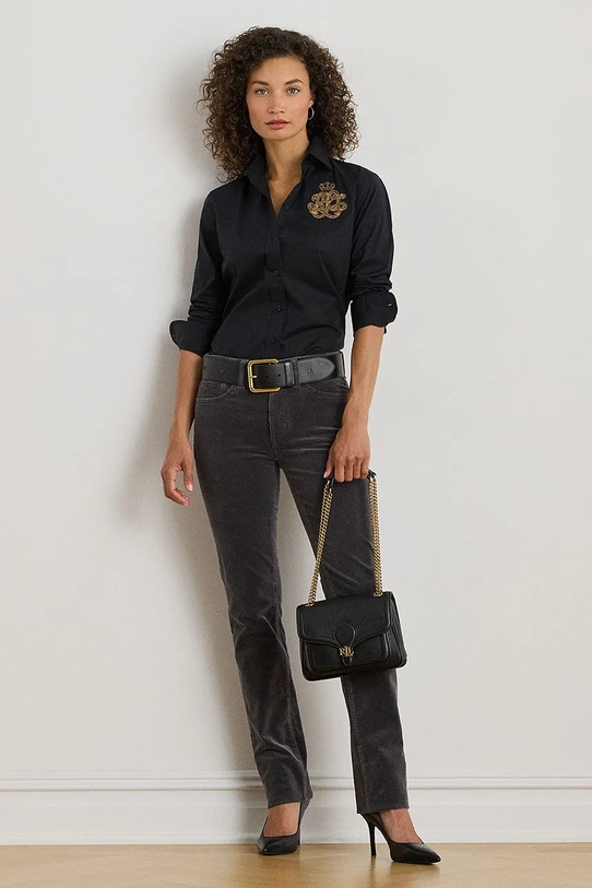 Odzież Lauren Ralph Lauren koszula 200979990 czarny