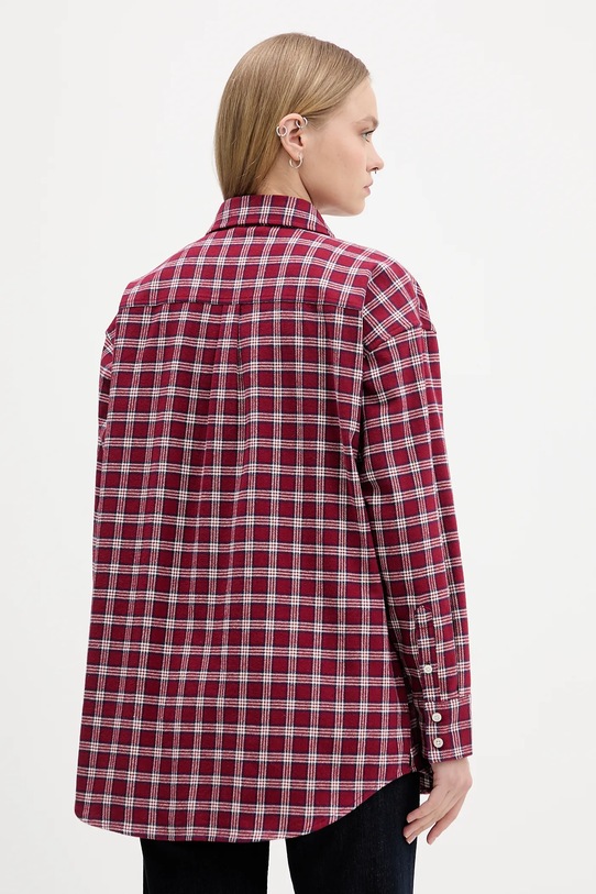 Хлопковая рубашка Guess Jeans W5BH40.WGMH1 бордо AW25