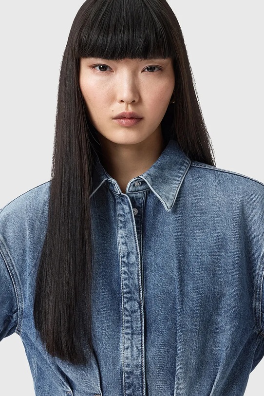 Traper košulja AllSaints NANCY W104PD plava AW25