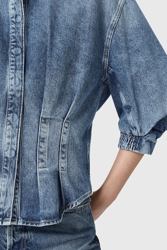 Одяг Джинсова сорочка AllSaints NANCY W104PD блакитний