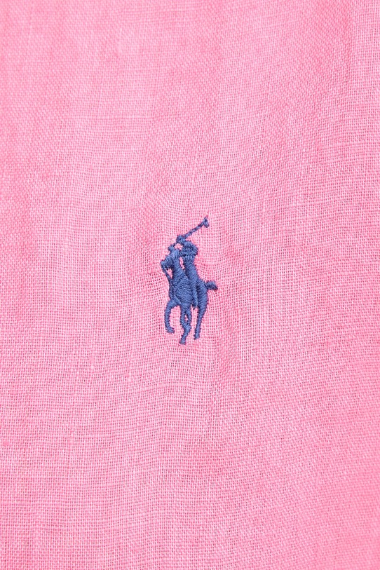 Polo Ralph Lauren koszula lniana 211970731 różowy