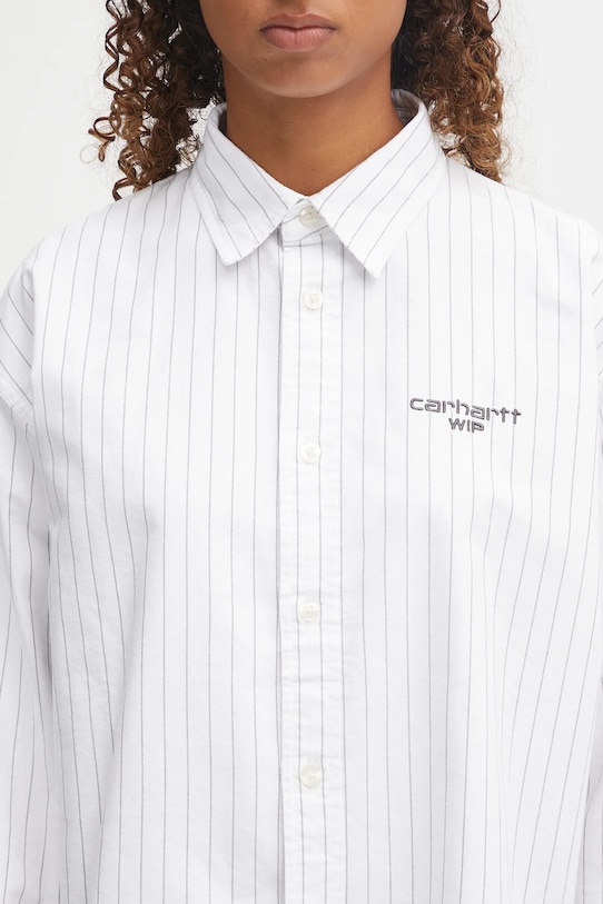 Carhartt WIP camicia in cotone W'''''''' L/S Cassel Shirt nero I035299.35GXX