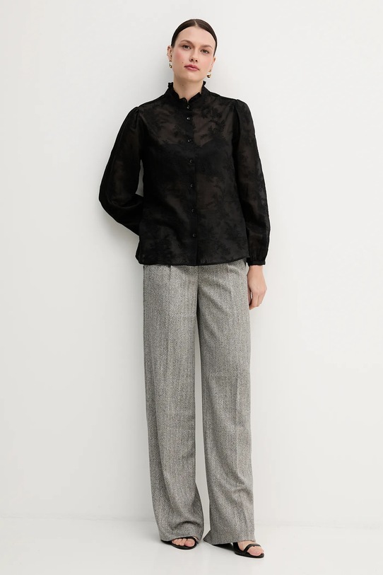 United Colors of Benetton koszula 52WNDQ0CQ czarny AW25