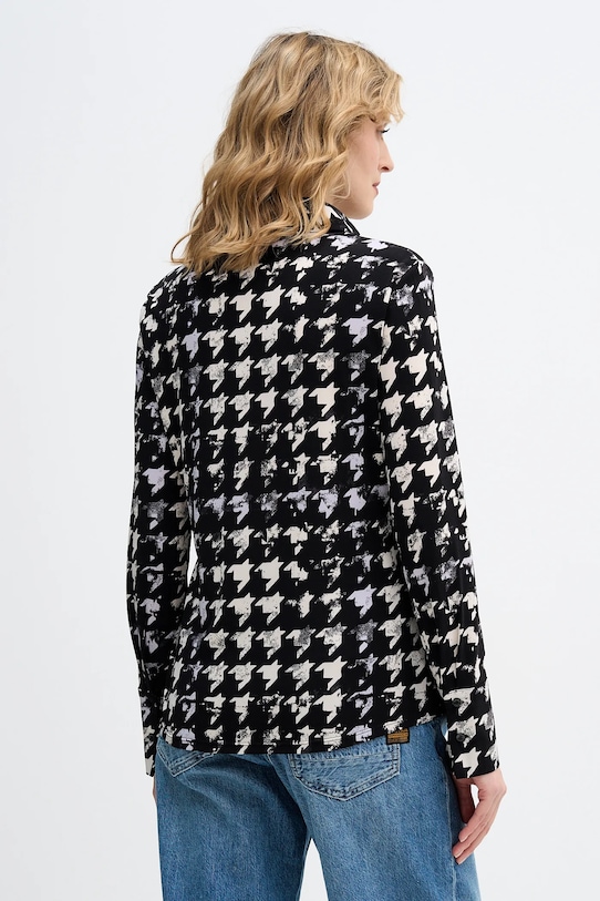 Odzież Sisley koszula 5ZVHLQ07H czarny