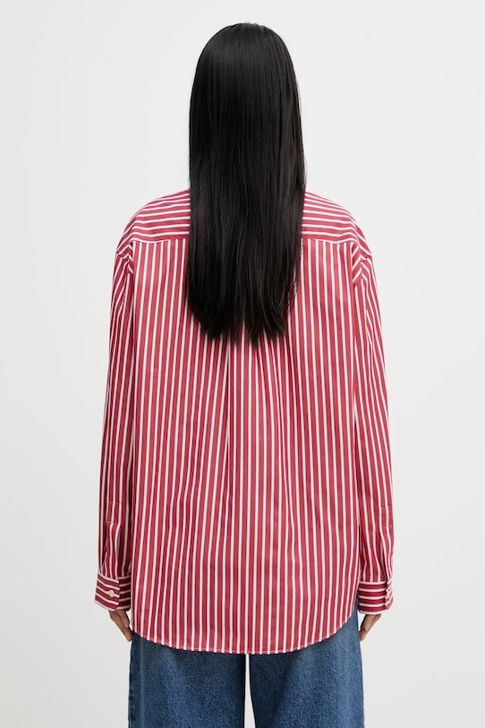 Odzież Sporty & Rich koszula bawełniana SRC Oversized SI00663302RE36 czerwony