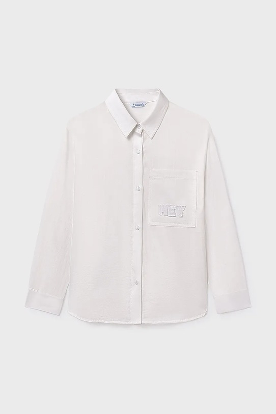 Παιδικό βαμβακερό πουκάμισο Mayoral 7197.8G.Junior.9BYA μπεζ AW25