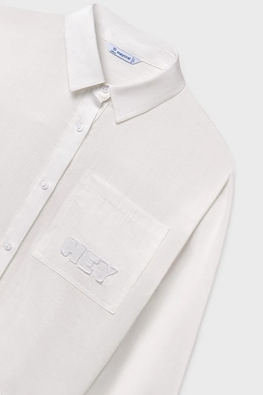 Παιδικό βαμβακερό πουκάμισο Mayoral μπεζ 7197.8G.Junior.9BYA