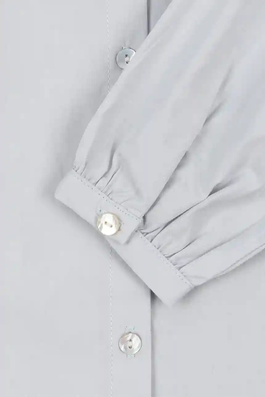 Παιδικό βαμβακερό πουκάμισο Konges Sløjd RILO COLLAR SHIRT GOTS KS103966.9BYA μπλε