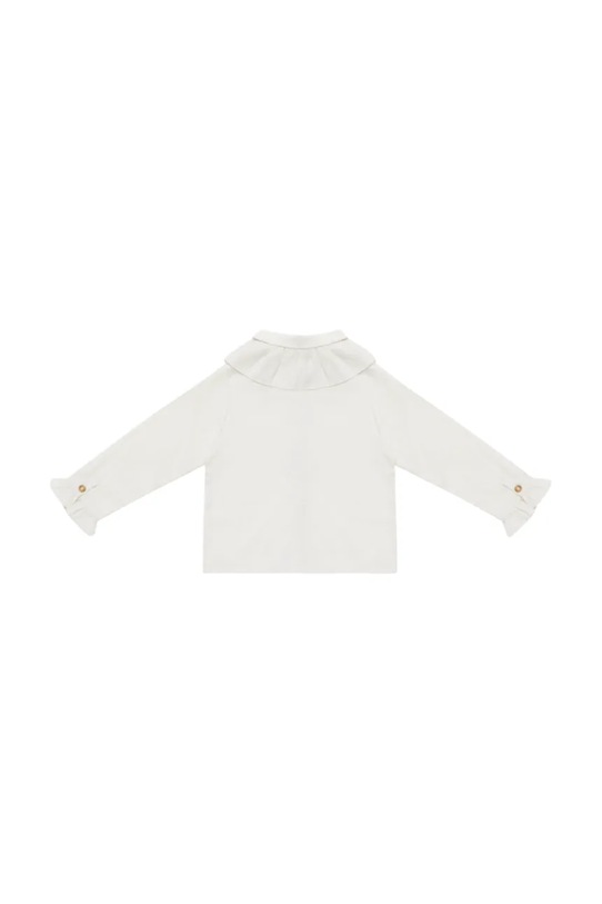 Dziewczynka Donsje koszula bawełniana dziecięca Nien Blouse 4108700 biały