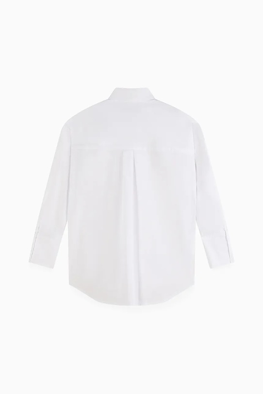 Παιδικό βαμβακερό πουκάμισο Patrizia Pepe A095 7C0249 λευκό AW25