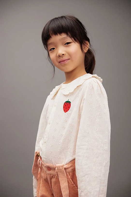 Mini Rodini cămașă de bumbac pentru copii Strawberry 25720127