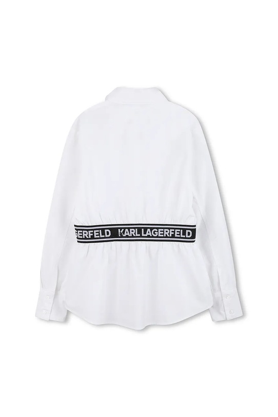 Dziewczynka Karl Lagerfeld koszula bawełniana dziecięca Z30587.114.150 biały