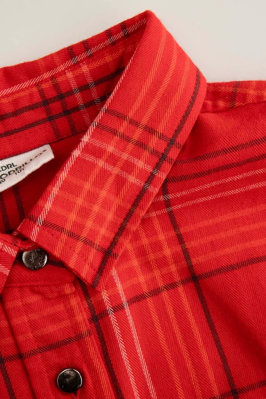 DÍVKA Dětská bavlněná košile Coccodrillo ZC5140101AGJ červená