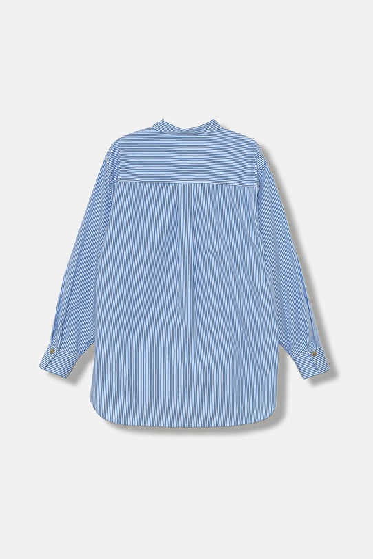 Pinko koszula bawełniana dziecięca KFCA015.C.CR013 niebieski AW25