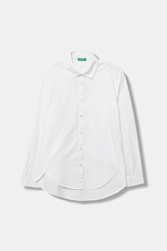 Detská bavlnená košeľa United Colors of Benetton bavlna biela 5EW7CQ04A.G.seasonal