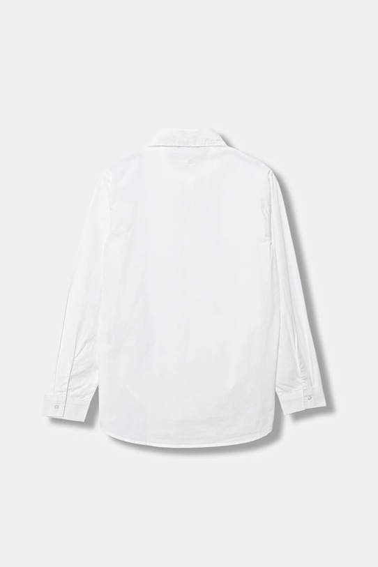 Detská bavlnená košeľa United Colors of Benetton 5EW7CQ04A.G.seasonal biela AW25