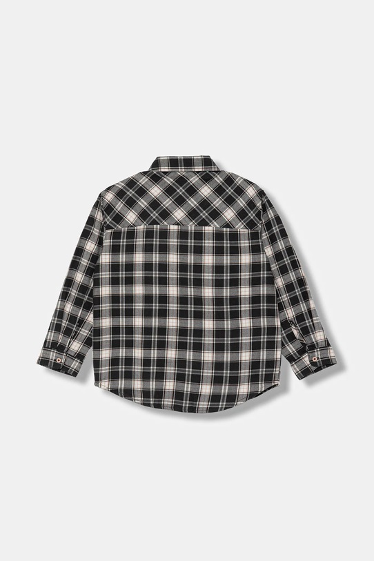 Παιδικό βαμβακερό πουκάμισο United Colors of Benetton 5LQHCQ04D.G.seasonal γκρί AW25