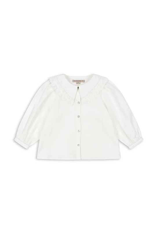 Konges Sløjd koszula bawełniana dziecięca COEUR COLLAR SHIRT GOTS KS104267.9BYA biały AW25