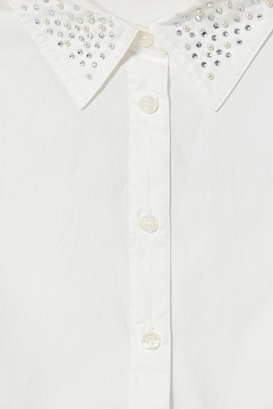 Dziewczynka United Colors of Benetton koszula bawełniana dziecięca 5EW7CQ04L.G.Seasonal biały