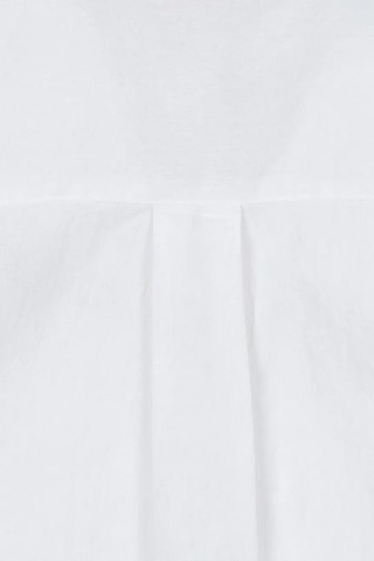 Chłopiec Konges Sløjd koszula bawełniana dziecięca RAY SHIRT GOTS KS104408.9BYA biały