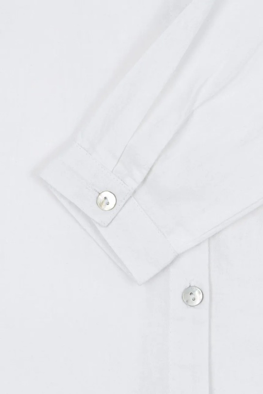 Konges Sløjd koszula bawełniana dziecięca RAY SHIRT GOTS KS104408.9BYA biały