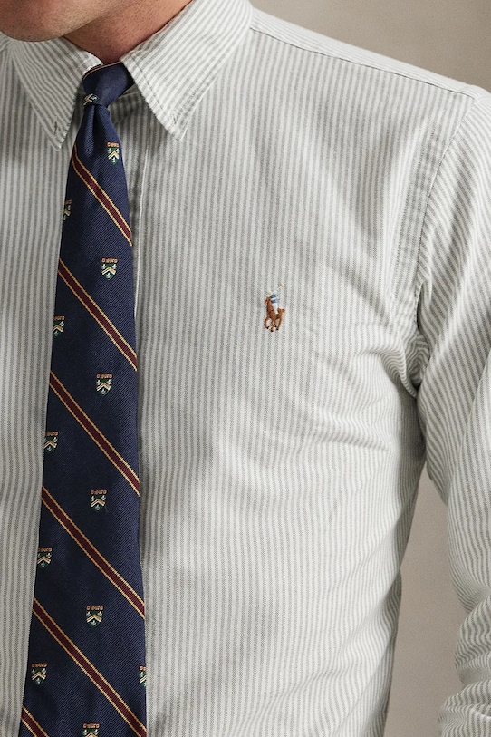 Odzież Polo Ralph Lauren koszula bawełniana 710953704 beżowy