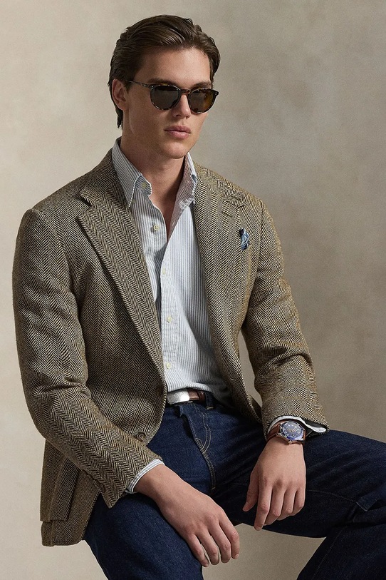 Polo Ralph Lauren camicia in cotone 710953704 blu