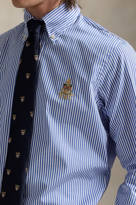 Одежда Рубашка Polo Ralph Lauren 710965413 голубой