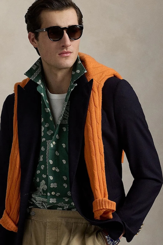 Ľanová košeľa Polo Ralph Lauren 710971799 zelená