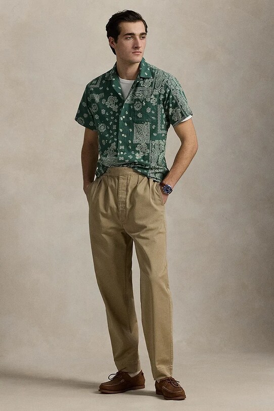 Oblečenie Ľanová košeľa Polo Ralph Lauren 710971799 viacfarebná