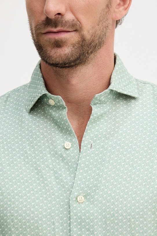 Polo Ralph Lauren koszula lniana 710974546 zielony