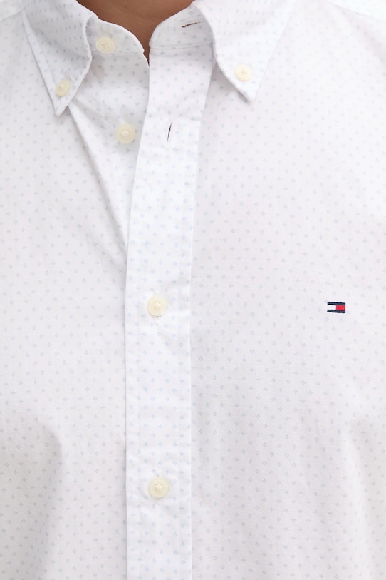 Tommy Hilfiger camicia in cotone MW0MW39437 bianco