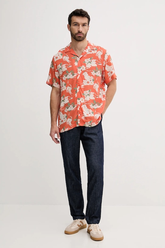 Tommy Hilfiger cămașă MW0MW39448 portocaliu AW25