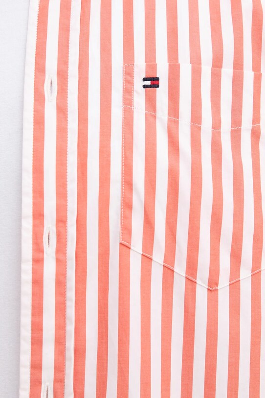 Bavlněná košile Tommy Hilfiger MW0MW39451 oranžová