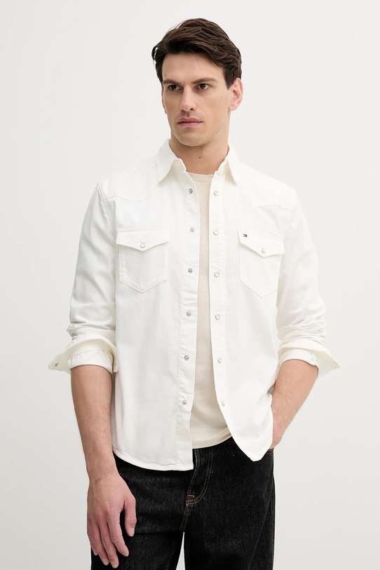 Tommy Hilfiger cămașă jeans bej MW0MW40684